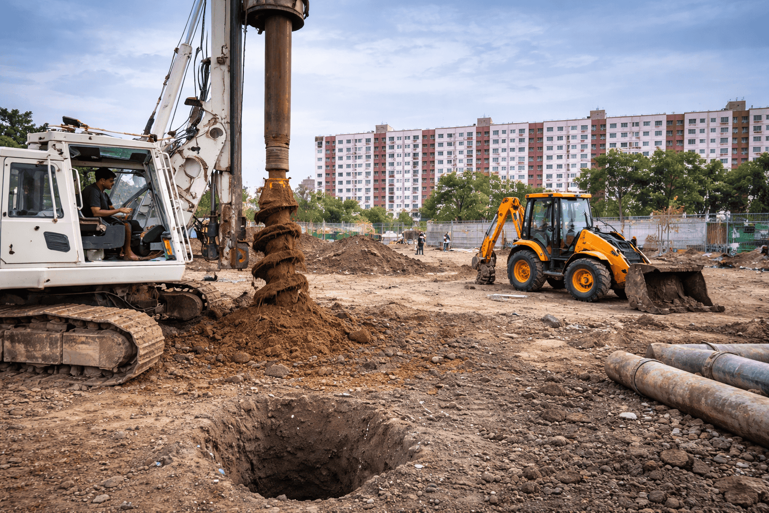 Piling Construction Project
